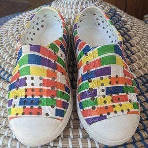 Native shoes C8 - multicolor/white